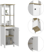 Corner Storage Cabinet with 4-Shelf, Wine Sideboard Pantry Cabinet for Living Room,for Kitchen Home