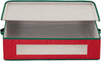 Household Essentials Christmas Wreath Storage Container, 24 Inch Holiday Wreath Storage Box with Handles, Sturdy Sides, Keeps Wreaths Free of Dust and Pests in Storage