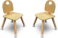 7 Days of Play Set of 2 Wooden Kids Chairs for Home, Classroom, Preschool, Daycare, Playrooms (Ages 2+)
