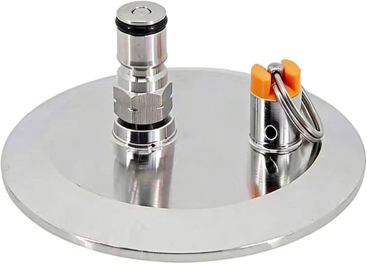 Stainless Steel Triples Clamps End Cap with Ball Post Dry Hoppers Accessories Brewing Equipment Supplies