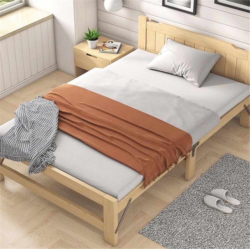 Camping Bed Temporary Household Folding Bed, Office Nap Hard Board Folding Bed(XL)