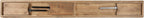 EMMA + OLIVER 8' x 12" Antique Rustic Solid Pine Folding Farm Bench with 3 Legs