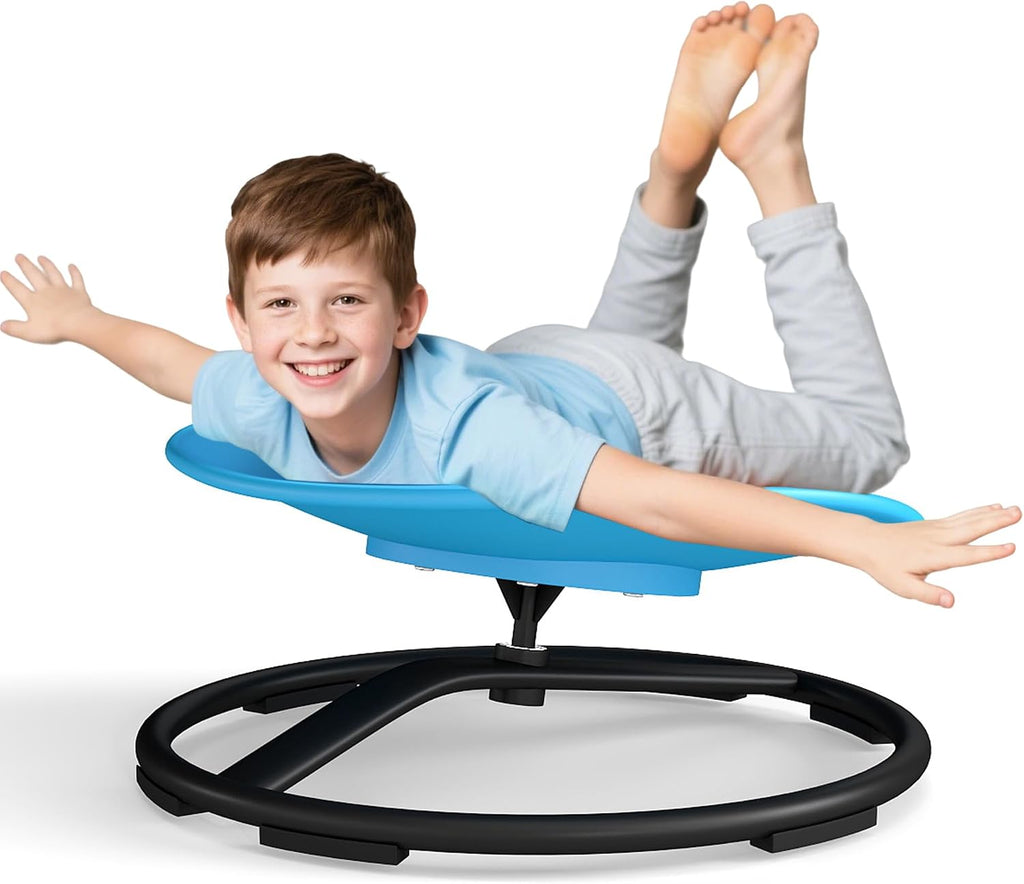 Murago Sensory Spinning Chair for Autistic Kids, Sensory Chair for ADHD Teens, 360 Rotation, Heavy Duty 220 Lb. Capacity, Blue