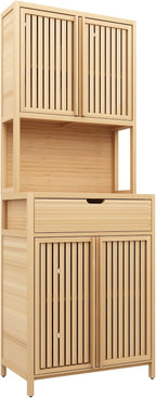 Freestanding Pantry Dideboard, Tall Bookcase Locker, Storage Cabinet for Main Living Spaces,for Kitchen Home