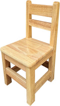 Kids Wooden Chair Decorative Comfortable Ladderback Sturdy Multifunctional Foot Stool Ottoman Fully Assembled Suitable Girls, M