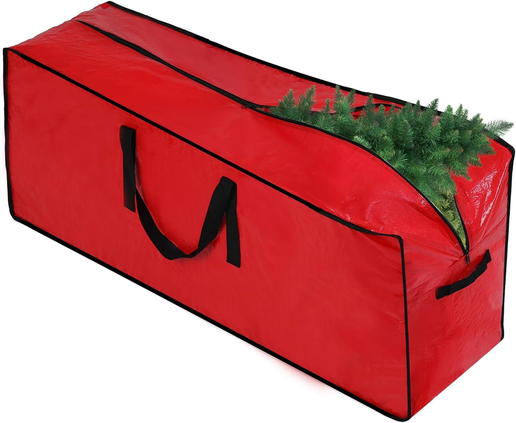 Artificial Large Christmas Tree Storage Case Bags With Handles,Fits Up To 7 Ft Artificial Trees Zippered Bag Protects Against Dust, Insects And Moisture