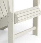 Costaelm Lakeview Outdoor Patio HDPE Adirondack Chair with Cup Holder, Sand