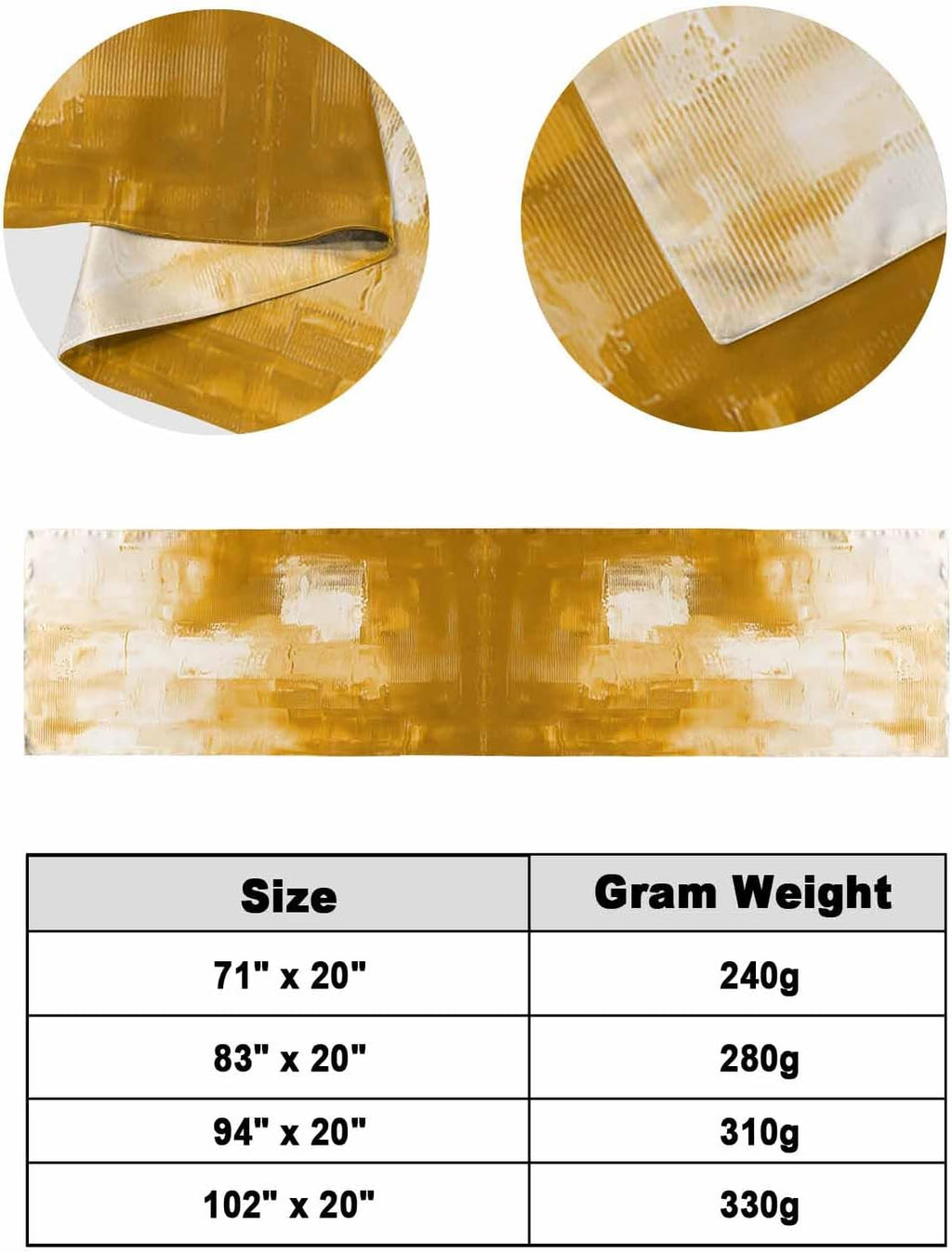 Orange Yellow Bed Runners for Queen Size Beds, Decorative Bed Throws for Foot of Beds, Luxury Bedding Protector Slipcover Abstract Modern Smear Art Geometric Paint Bedrunners & Scarves, 94"x20"