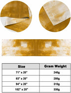Orange Yellow Bed Runners for Queen Size Beds, Decorative Bed Throws for Foot of Beds, Luxury Bedding Protector Slipcover Abstract Modern Smear Art Geometric Paint Bedrunners & Scarves, 94"x20"