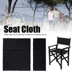 GLOGLOW 1 Set Directors Chair Canvas Replacement Covers, Movie Chair Replacement Canvas Seat and Back Cover for Home Director Chair (Black)