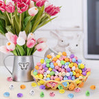Celltestria 150 Pcs 8 Colors Mini Easter Eggs Artificial Foam Speckled Eggs Small Pastel Decorative Easter Bird Eggs for Basket Fillers Spring Party Favors Wreath Decor Craft Projects