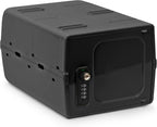 Urban August Dual Combination & Keyed Lockbox - Lockable Box for Everyday Use - Multi-Purpose lock for Home & Office Safety - Made of Industrial-Grade Plastic - One Size (Graphite)