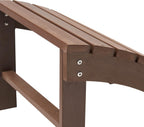 Psilvam Adirondack Ottoman, Adirondack Footstool for Adirondack Chair Weather Resistant Foot Rest for Outdoor Porch, Yard, Garden（Brown）