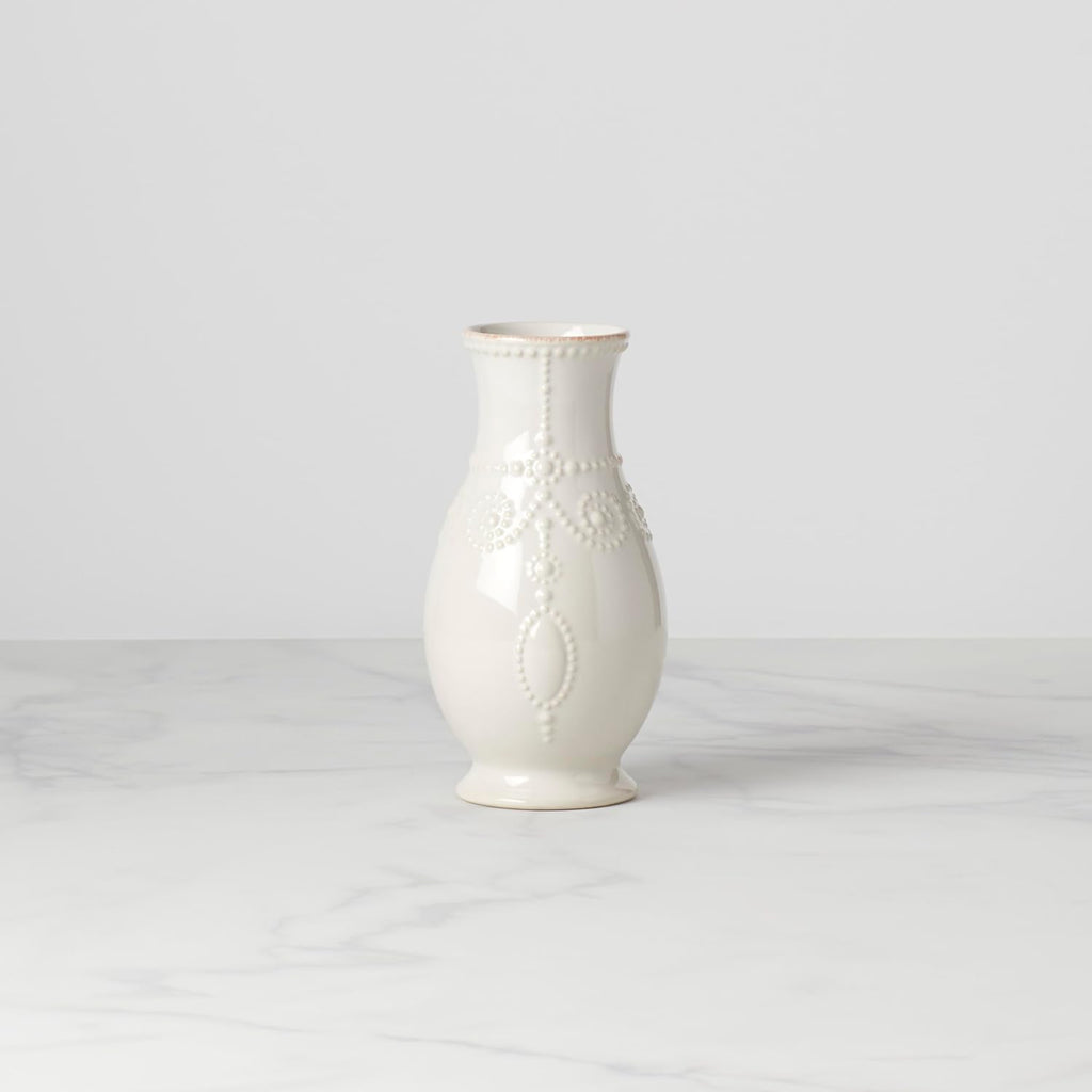 Lenox 858819 French Perle White 8" Fluted Vase
