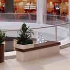 Patio Benches for Outdoors Outdoor Leisure Flower Box Bench Combination Creative Seat Public Rest Green Plant Garden Benches for Outdoors