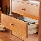 Entryway Cabinet Modern Simple Solid Wood Dining Sideboard Restaurant Cupboard Home Storage Cabinet Sideboard Storage Cabinet