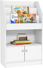 Toy Storage Cabinet, Bookcase Bookshelf for Room, Bedroom, Playroom, Nursery, White