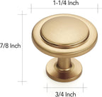 Ravinte 30 Pack 1-1/4 inch Kitchen Cabinet Knobs Champagne Bronze Dresser Zinc Pulls Door Drawer Handles for Dresser Drawers