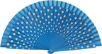 Elegant Flamenco Spanish Hand Fan Wood Folding Vintage Dots Pattern 23cm for Dancing Party Decoration