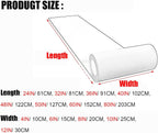 Window Sill Cushion Length 24 36 50 80 in, Ledge Decor Protector Mat, Windowsill Protector Mat for Kitchen Countertop/Offices/Balconies(B,L 60IN X W 6IN)
