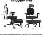 Ergonomic Posture Chair with Armrests,Kneeling Chair with Backrest,Rolling Cross-Leg,Multiple Adjustable Positions,for Office Home