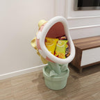 Modern Creative Side Table, Cute Snack Rack, Big-Mouthed Flower Decoration, Flower-Shaped Ornaments for Living Room, Entrance