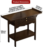 Prayer Altar, Buddha Altar Table, Designed for Home Use, Altar Table with Storage & Drawers Prayer Shrine Desk, for Home Shrines Ancestral Halls Temples(50 * 33cm/19.7 * 13in)