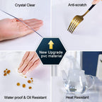Transparent 14x24 in Small Office Desk Blotter Mat Clear Plastic Table Protector Cover Pad PVC Topper Surface Proection Mat Pad Anti Scratch Table Mat Glass End Table Protector Waterproof Easy Clean