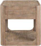 Liberty Furniture South Bend Living Room End Table Contemporary with Storage Drawer - Burnished Clay Oak Wood