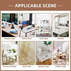 Warmstar Clear Table Cover Protector 24 x 48 Inch, 2mm Thick Plastic Table Cover Rectangle,PVC Clear Table Protector,Desk Protector Mat for Kitchen, Dresser, Writing Desk，Dining Room Table