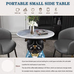 Cool Bulldog Appearance Side Table, Cartoon Animal Accent Table, Small Space Decoration, Bedroom Nightstand
