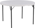 LIFETIME Nesting Round Table, 48-Inch, White Granite