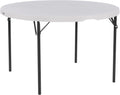 LIFETIME Nesting Round Table, 48-Inch, White Granite