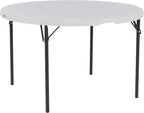 LIFETIME Nesting Round Table, 48-Inch, White Granite