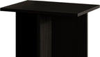 HOME DESIGN Joliet 3 Piece Coffee Table Set 23.6 Inches with Plank-Style Tops, Modern Living Room Furniture, Durable Wood Look, Black