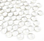 FANTIAN 1lb Clear Glass Beads for Vases, 100 Pcs Glass Pebbles, Clear Flat Glass Marbles for Vase Filler Flower Candle Crafts Centerpieces and Wedding Decoration