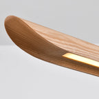 47" Wood Linear Pendant Light LED Pendant Lights Dimmable Pool Table Island Lights Modern Linear Chandeliers for Dining Room Kitchen Ceiling Pendant Lamp for Kitchen Island Pool Table Natural