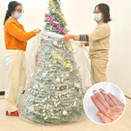 TopSoon Christmas Tree Removal Bag 9-Feet Tall by 6-Feet Wide Christmas Tree Disposal Bag Plastic Patio Furniture Cover Large Clear Storage Bag
