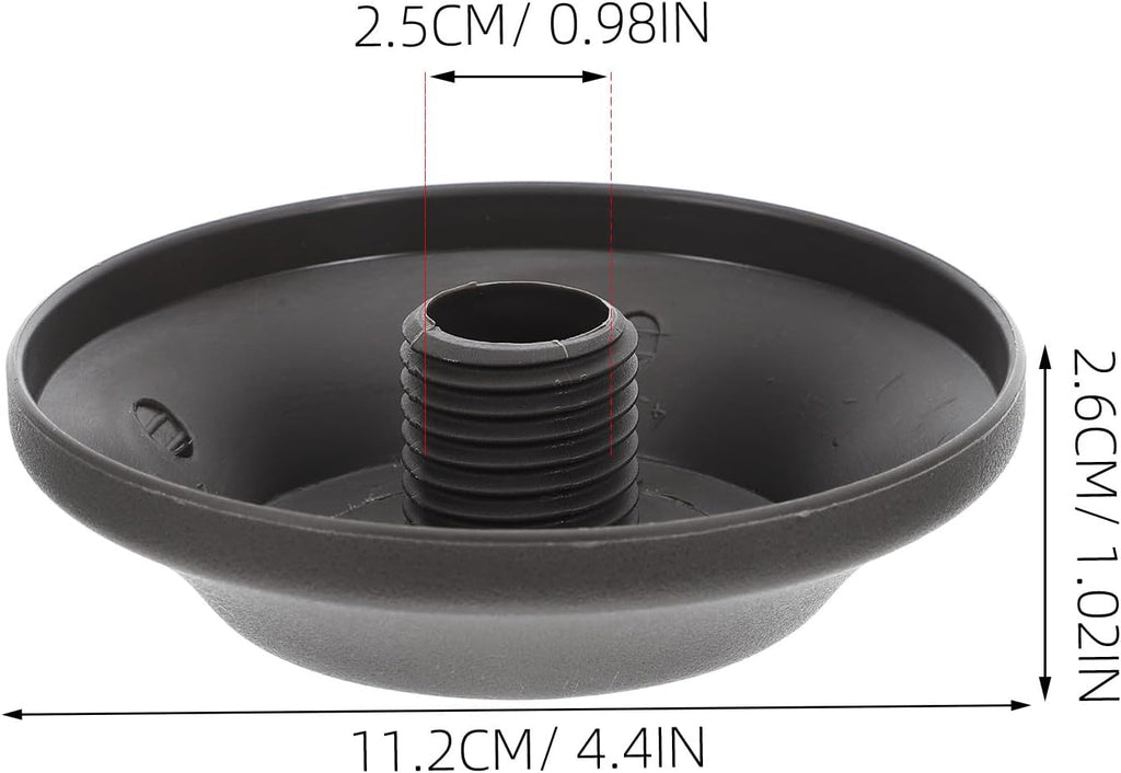 Sewroro Patio Umbrella Top Caps Replacement 2 Pack Outdoor Umbrella Repair Tips Cover Compatible with Patio Roman Easy to Install 4.40X4.40X1.02In