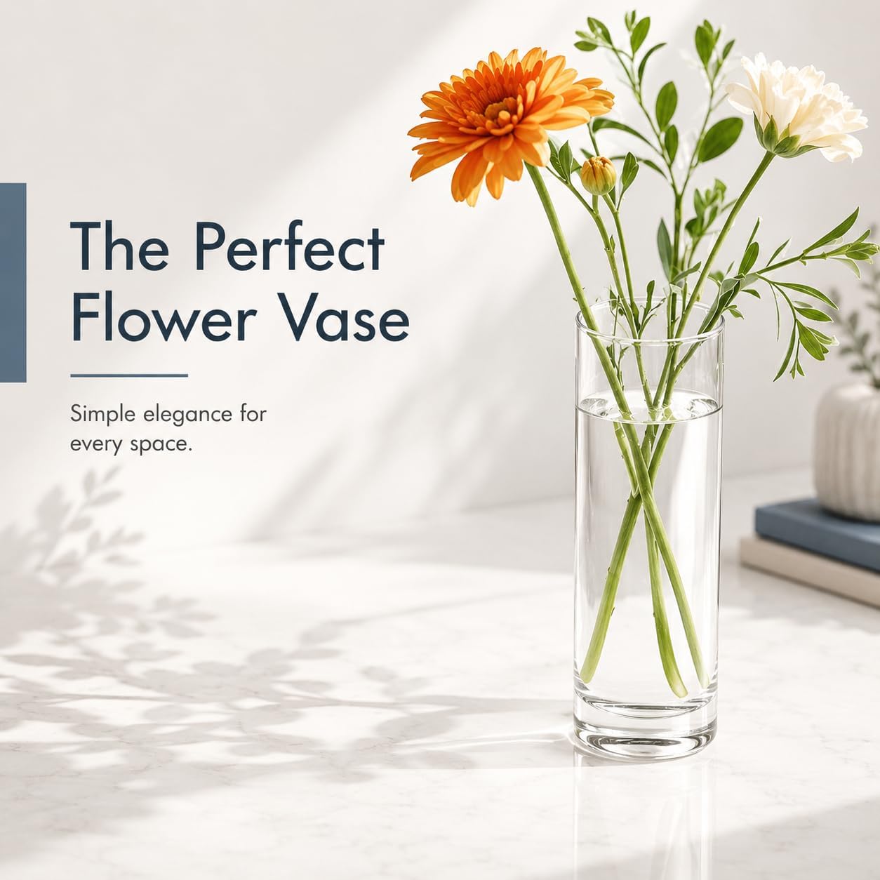 60pcs Glass Vase Cylinder Vases for Centerpieces 4,6,7.5,8,10 Inch Tall Small Flower Glass Vases Home Decor Centerpiece Table Clear Flower Vase Decorations for Wedding＆Holiday