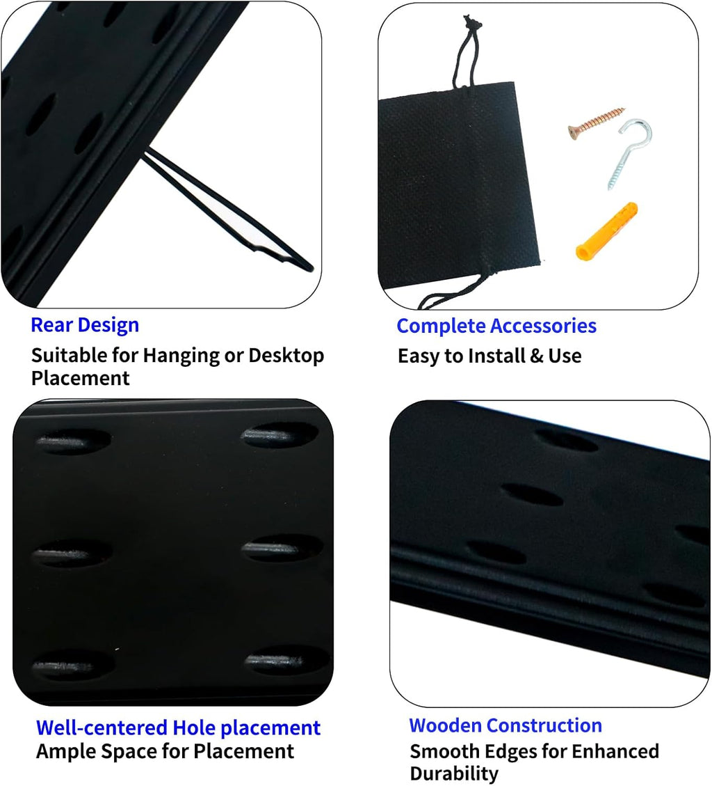Darts Holder Wall Mounted Displays: Suit for 12 Steel/Soft Tip Darts,with Metal Hook & Storage Bag