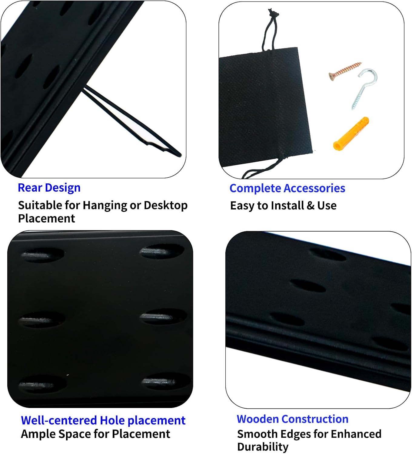 Darts Holder Wall Mounted Displays: Suit for 12 Steel/Soft Tip Darts,with Metal Hook & Storage Bag