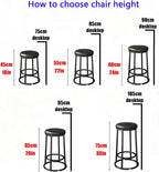 22in, 26in, 30in, Bar Stools, Round Counter Stools, Commercial Chair, Office Desk Guest Chair, Easy Assembly, for Bar, Kitchen, Dining Room(Yellow,55cm/22in)