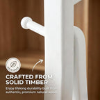 Heavy Duty Solid Wood Coat Rack Freestanding, 67" Artistic Curved Coat Tree with 12 Anti‑Slip Hooks & Stable Base, Sturdy Coat Hanger Stand for Entryway, Bedroom & Office, Vintage Natural Wood