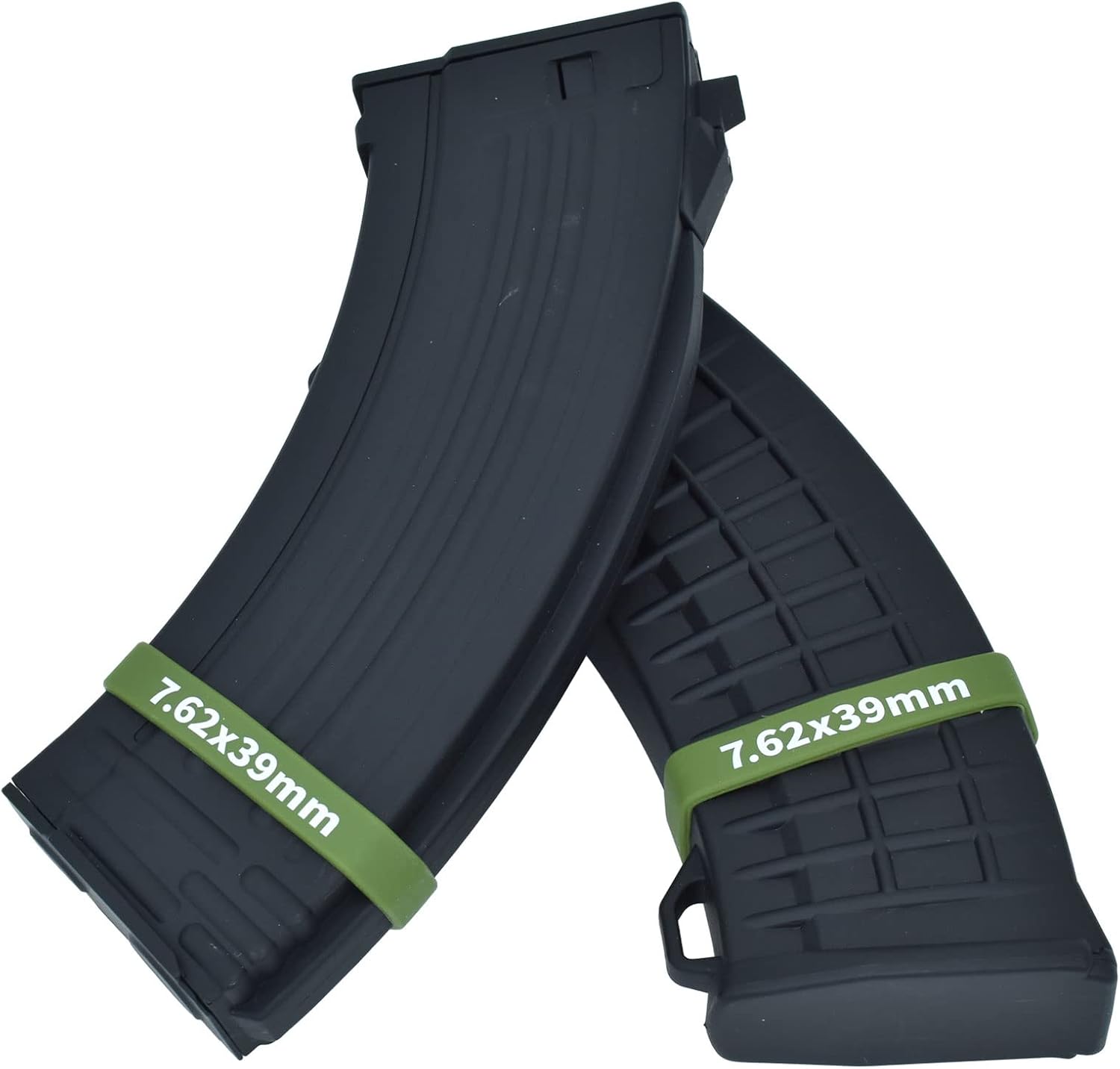 12 Pack Miaozhun 7.62x39mm Magazine Marking Bands 7.62x39 Magazine Caliber Identification(Army Green-White)