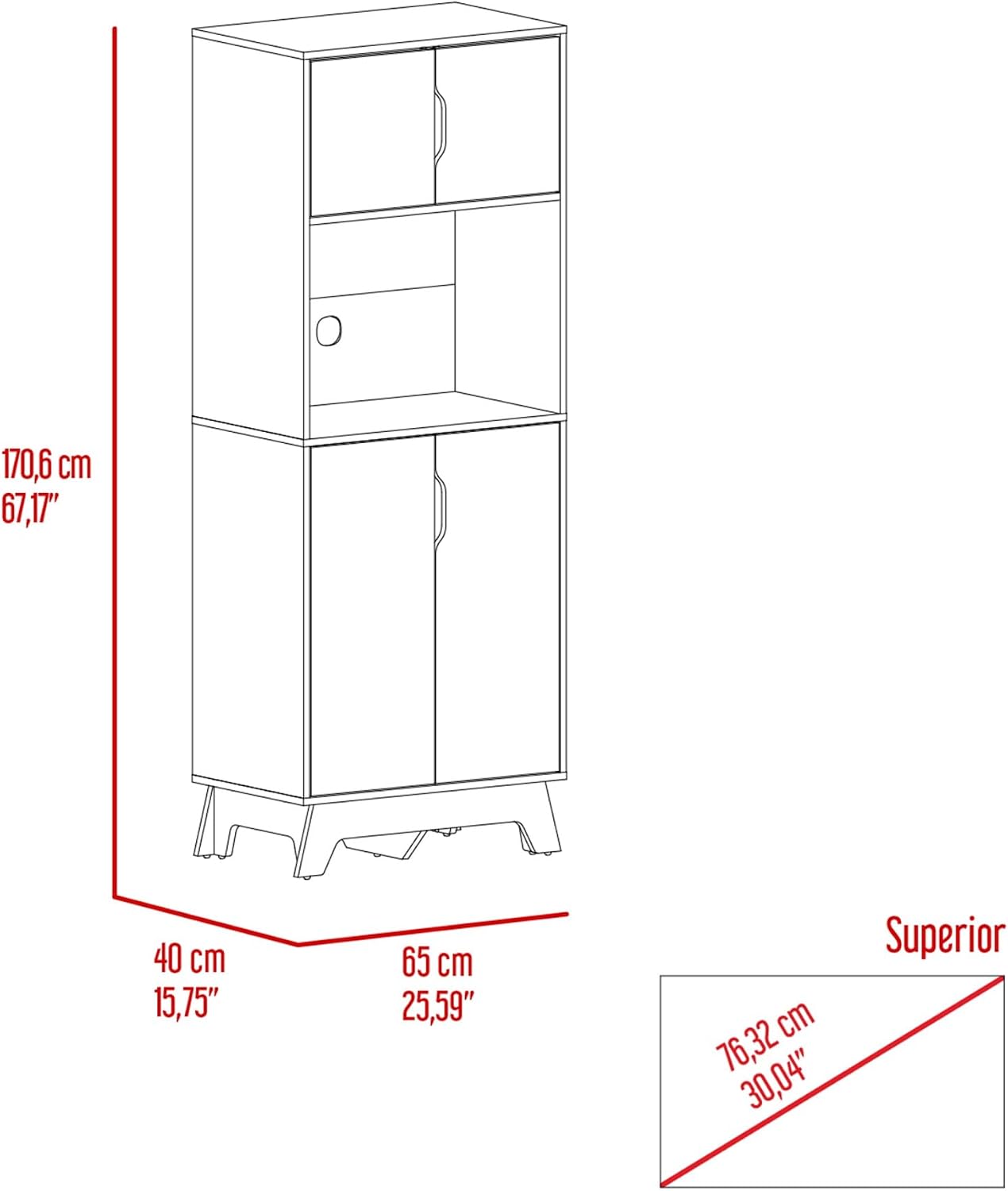 Microwave Pantry Cabinet with Drawer, Storage Sideboard Locker for Kitchen Living Room,for Kitchen Home