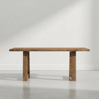 SIMPLIHOME Whitley Dining Table - 72 inch Wide Solid Mango Wood Rectangular Table in Medium Brown, Modern Farmhouse Style for Dining Room or Kitchen with Extra-Thick Trestle Base, Seats 6