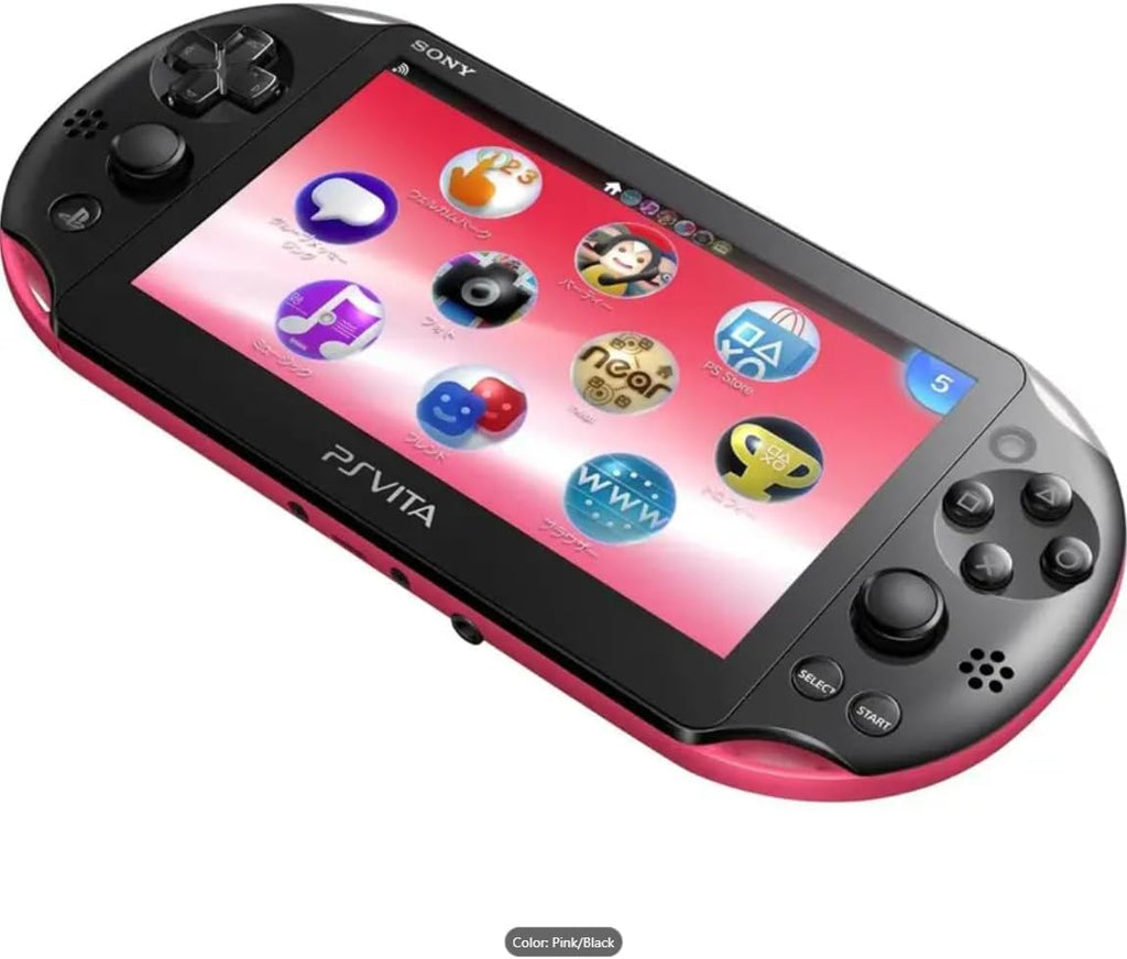Sony PS Vita 2000 Handheld PlayStation Gaming Console - Pink (Renewed)