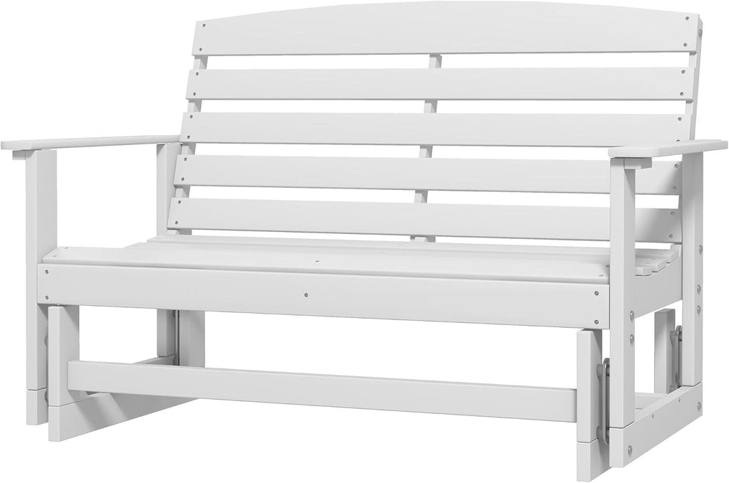 Outdoor Glider Bench - White