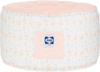 SEALY BABY Pouf Kids Toddler Ottoman - Comfy, Lightweight, and Stylish Seating for Your Little One (Coral & Blossoms)